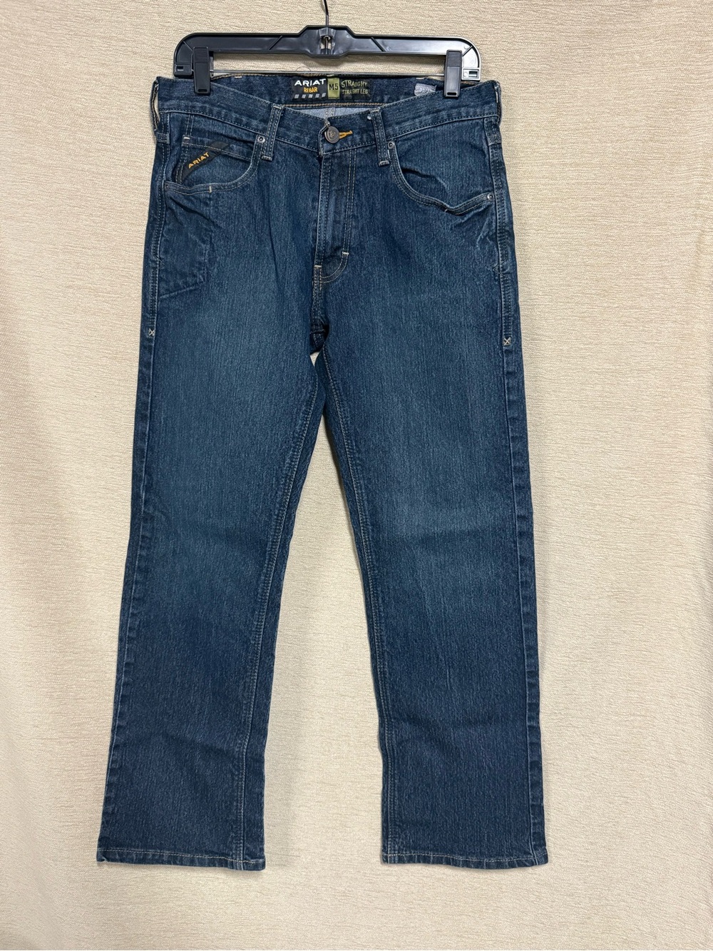 Ariat Men's Relaxed Dark Blue Denim Jeans 30x30 (30x29)